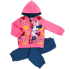 COMPLETO FELPA CON ZIP E CAPPUCCIO MINNIE 