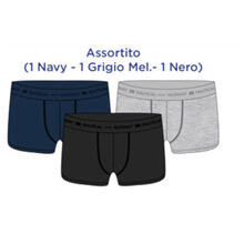 CONFEZIONE BOXER UOMO 3 PAIA COTONE ELASTICIZZATO 