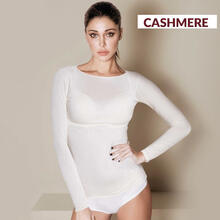 MAGLIA ESTERNABILE SCOLLO LOLLO IN CASHMERE 