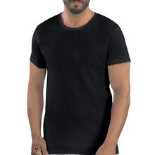 MAGLIA UOMO COTONE PETTINATO MEZZA MANICA GIROCOLLO 