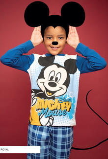 PIGIAMA BIMBO LUNGO INTERLOCK MICKEY 