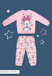 PIGIAMA LUNGO NEONATA FELPA MINNIE 