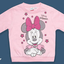 PIGIAMA LUNGO NEONATA FELPA MINNIE 