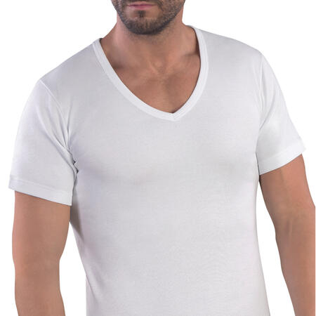 maglia-uomo-mezza-manica-scollo-a-v-in-cotone-felpato